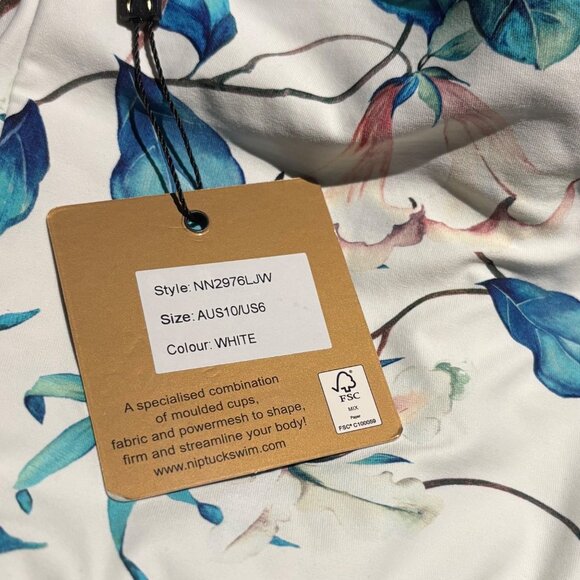 Niptukc Swim Womens Floral One-Piece Swimsuit Multi-Fit Cup Size 6 - Picture 5 of 8